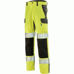 PANTALON FLUO ADVANCED 9B30 - JAUNE FLUO/GRIS CHARCOAL - 56 - CEPOVETT SAFETY