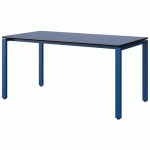 TABLE MALIBU 160X80 T6 SOUDÉ STRA BLEU U525/NOIR BLEU 5005 - MANUTAN EXPERT