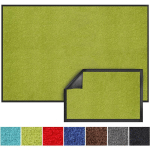 KARAT - TAPIS DE PORTE PAILLASSON D'ENTRÉE MONOCHROM VERT CITRON 90 X 150 CM - LIME