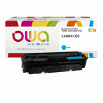TONER REMANUFACTURÉ OWA - STANDARD - CYAN - POUR CANON 055C