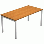 BUREAU DROIT À 4 PIEDS MÉTAL FAST 4 PIEDS - 180CM - AULNE