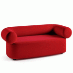 CANAPÉ CADEO - 2 PLACES ROUGE