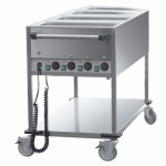 CHARIOT BAIN-MARIE 4 CUVES GN 1/1