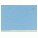 CHEMISE DOSSIER À SOUFFLET CARTE EXACOMPTA DOS TOILÉ 24 X 32 CM BLEUE - PAQUET DE 25