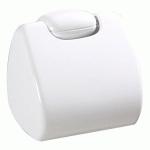 DISTRIBUTEUR PAPIER TOILETTE ROULEAU SANIPLA ROSSIGNOL, PLASTIQUE BLANC