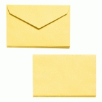 LA COURONNE ENVELOPPE ELECTIONS JAUNE 90 X 140 MM 70 G - BOÎTE DE 1000