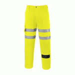 LOT DE 2 - PORTWEST EST46 ES1 ESSENTIAL PANTALON COMBAT HAUTE VISIBILITÉ JAUNE - TAILLE 40 - STANDARD