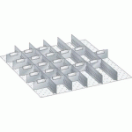 MATÉRIEL DE SUBDIVISION POUR TIROIRS 612X612X75MM - LISTA