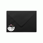 PAQUET DE 5 ENVELOPPES POLLEN 162X229MM 120G/M2 - NOIR - LOT DE 10