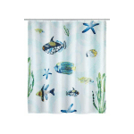 RIDEAU DE DOUCHE ORIGINAL AQUARIA, RIDEAU DE DOUCHE 180X200 CM, LAVABLE EN MACHINE ET WATERPROOF, 12 ANNEAUX RIDEAU DE DOUCHE EN PLASTIQUE BLANC