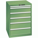 ARMOIRE VERT 717X725X1000 AVEC 6 TIR. 200KG _ 14.510.030 - LISTA