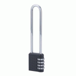 CADENAS À CODE COMPACT 04 À ANSE EN ACIER NICKELÉ 126 MM FTH THIRARD