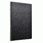 CAHIER RELIURE INTÉGRALE AGE BAG A4 100 PAGES PETITS CARREAUX - NOIR - LOT DE 5