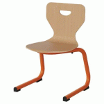 CHAISE MALIBU AST - T3 - COQUE HÊTRE / ALU ORANG 1028 - MANUTAN EXPERT