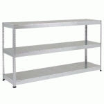 RAYONNAGE MANUTAN RAPID 1 1980X2440X610 3 TABL METAL GRIS