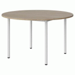 TABLE MALIBU Ø 120 T5 4P STRA ABS CHÊNE 1146/BLC 9016