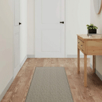 VIDAXL - TAPIS DE COULOIR ASPECT SISAL ARGENTÉ 50X200 CM