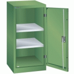 ARMOIRE VERT 500X400X1000 AVEC 2 RAYONS AMO. _ 62.152.030 - LISTA