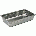 BAC GASTRONORME PERFORÉ INOX - SANS ANSE - GN 1/1 PROFONDEUR 10 CM