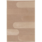 BOBOCHIC - TAPIS TAPIS POILS RAS MARCELLE MOTIF GRAPHIQUE 120X170 BEIGE - BEIGE