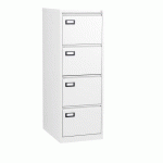 CLASSEUR MONOBLOC PRO G. 4 TIROIRS L 40 CM POUR DOSSIERS SUSPENDUS BLANC RAL 9003