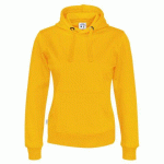 COTTOVER SWEATSHIRT À CAPUCHE FEMME - CERTIFIÉ GOTS JAUNE - TAILLE XXL