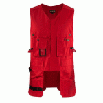 GILET DE TRAVAIL DE SÉCURITÉ PORTE-OUTIL ROUGE - BLAKLADER