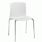 LOT DE 2 - CHAISE PLEA BLANC