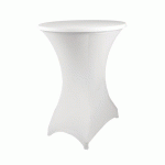 NAPPE HOUSSE GUÉRIDON 70X80X85 BLANC - FLEXFURN