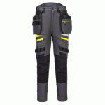 PORTWEST DX452 DX4 PANTALON À POCHE DE HOLSTER DÉTACHABLE POUR FEMMES GRIS MÉTAL - TAILLE 38 - STANDARD