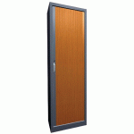 ARMOIRE À RIDEAUX LARGEUR 60 HAUTEUR 198 CM 4 TAB. ALU-HÊTRE - MANUTAN COLLECTIVITÉS