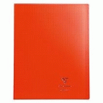 CAHIER KOVERBOOK CLAIREFONTAINE 24 X 32 CM GRAND CARREAUX 96 PAGES - ROUGE