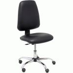 CHAISE SOCOVOS SIMILICUIR BASE CHROMÉE - NOIR - PIQUERAS Y CRESPO