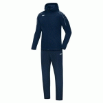 ENSEMBLE SURVÊTEMENT DE FOOT VESTE À CAPUCHON ET PANTALON ENFANT - JAKO - CLASSICO BLEU MARINE