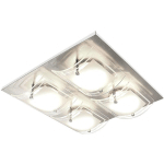 PLAFONNIER PLAFONNIER LAMPE DE SALON PLAFONNIER LAMPE DE CUISINE, MÉTAL VERRE SATINÉ, 9W 2800LM 3000K, LXPXH 30X30X9 CM