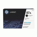 HP 87A TONER NOIR POUR IMPRIMANTE LASER