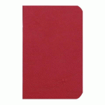 LOT DE 5 - CAHIER PIQUÉ AGE BAG 9X14CM 96 PAGES LIGNÉ - ROUGE