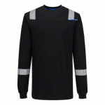 PORTWEST FR751 T-SHIRT MANCHES LONGUES WX3 MODAFLAME KNIT FR NOIR - TAILLE XXXL