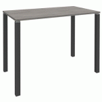 TABLE LOUNGE 4 PIEDS L140 X P80 X H105 CHÊNE GRIS/CARBONE