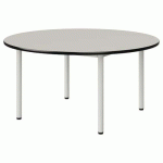 TABLE MALIBU Ø 120 T3 4P STR ANTIB BLC SE W911/NOIR BLC 9016