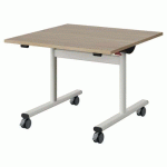 TABLE MALIBU RAB. 80X80 T3 DL STRA ABS CHÊNE 1146/BLC 9016