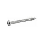 VIS À BOIS TÊTE RONDE FENDUE - INOX A2 3,5X12 MM - BOÎTE DE 200