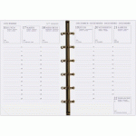 AGENDA MODERNE - RECHARGE ORGANISEUR - 2026 - INT 392 - EUROPE - SEMAINIER HORIZONTAL - MULTILINGUE - 12 MOIS DE JANV À DÉC. - 8,7X13,6 CM - TRANCHE DORÉE
