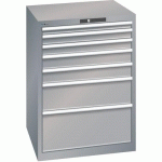 ARMOIRE GRIS PIGEON 717X725X1000 AVEC 7 TIR. 200KG - LISTA