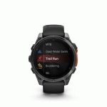 MONTRE CONNECTÉE GARMIN FENIX 8 AMOLED 47MM ACIER GRAY AVEC BRACELET NOIR