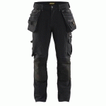 PANTALON DE TRAVAIL X1900 ARTISAN STRETCH 4D NOIR TAILLE 44C - BLAKLADER