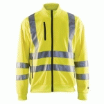 SWEAT ZIPPÉ HAUTE VISIBILITÉ JAUNE FLUORESCENT TAILLE XXL - BLAKLADER