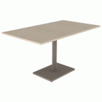 TABLE MENORCA 140X80 T6 ÉP. 24 MM STR ABS ÉRABLE G./NOISETTE - MOBIDECOR