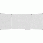 TABLEAU BLANC UNITE PLUS TRIPTYQUE - 2 VOLETS - SURFACE MAGNÉTIQUE - 900X2400 LEGAMASTER