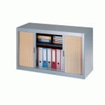 ARMOIRE À RIDEAUX DÉMONTABLES H 70 X L 120 CM ALU-HÊTRE